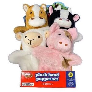 Play Right Plush Hand Puppets Set Barnyard Friends Set of 4 2019 New Kids Unisex